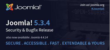 Joomla 5.3.4 & Joomla 4.4.14 安全和错误修复版本