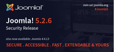 Joomla 5.2.6 和 4.4.13 安全版本发布